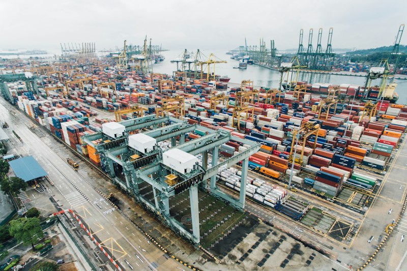 Containers logistics Matadi port Congo